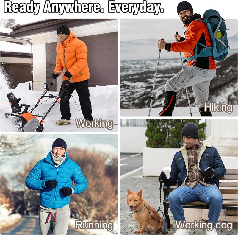 Wmcaps Winter Hats for Men Women, Fleece Lined Knit Beanie Warm Soft Stocking Cap for Cold Weather Outdoor - Image 5